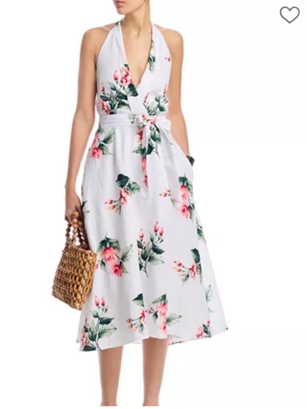 Tommy Bahama Linen Halter Dress sz S, 16” PTP (stretches bigger), 48” L - Picture 2 of 10